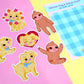 Delilah Dog and Simon Sloth Sticker Set (Pack of 6)