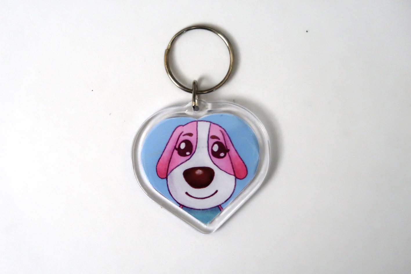 Animal Crossing New Horizons Amiibo Heart Keyrings