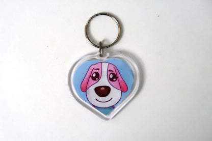 Animal Crossing New Horizons Amiibo Heart Keyrings