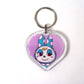 Animal Crossing New Horizons Amiibo Heart Keyrings