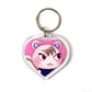 Animal Crossing New Horizons Amiibo Heart Keyrings
