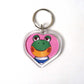 Animal Crossing New Horizons Amiibo Heart Keyrings