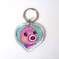 Animal Crossing New Horizons Amiibo Heart Keyrings