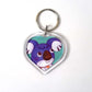 Animal Crossing New Horizons Amiibo Heart Keyrings