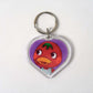 Animal Crossing New Horizons Amiibo Heart Keyrings