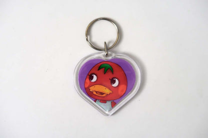 Animal Crossing New Horizons Amiibo Heart Keyrings