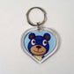 Animal Crossing New Horizons Amiibo Heart Keyrings