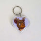 Animal Crossing New Horizons Amiibo Heart Keyrings