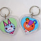 Animal Crossing New Horizons Amiibo Heart Keyrings