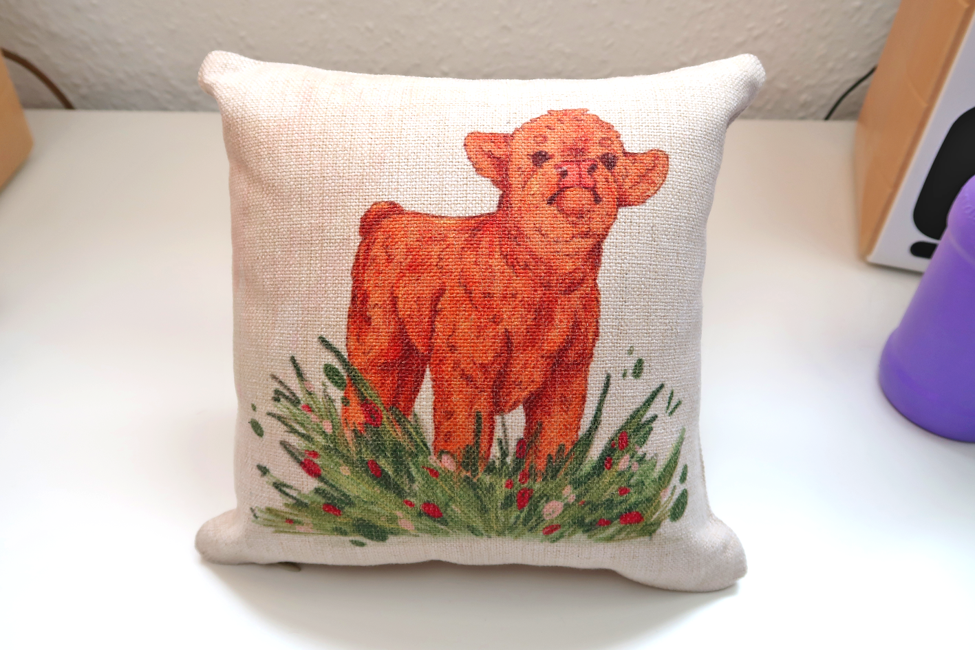 Highland Cow Cushion
