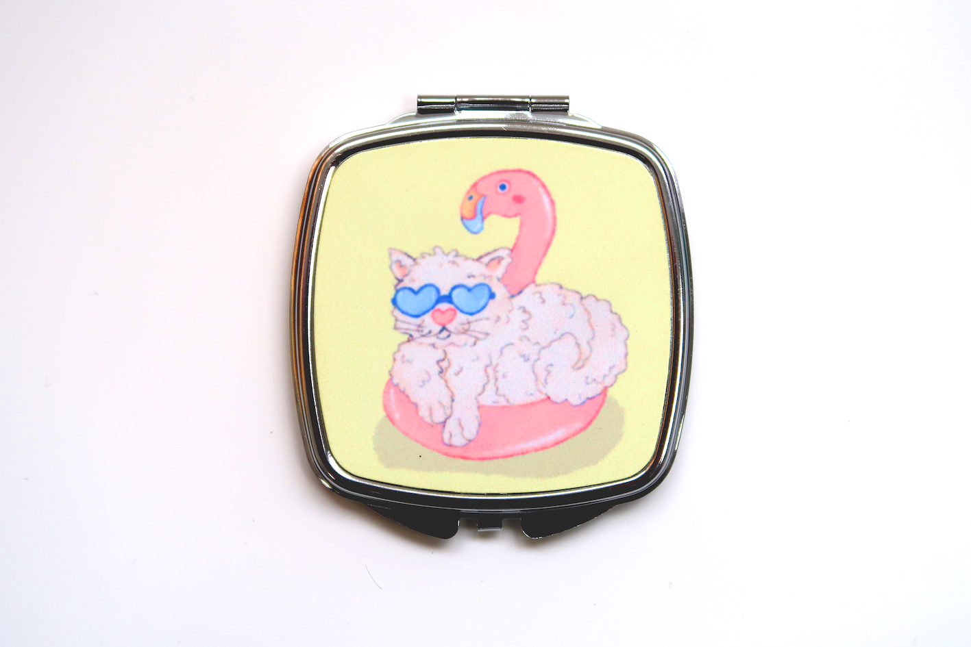Summer Kitties Make-up Bag and Mirror set