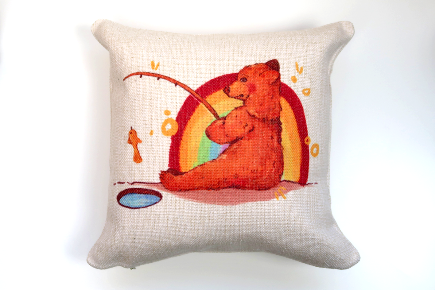 Rainbow Bear Cushion