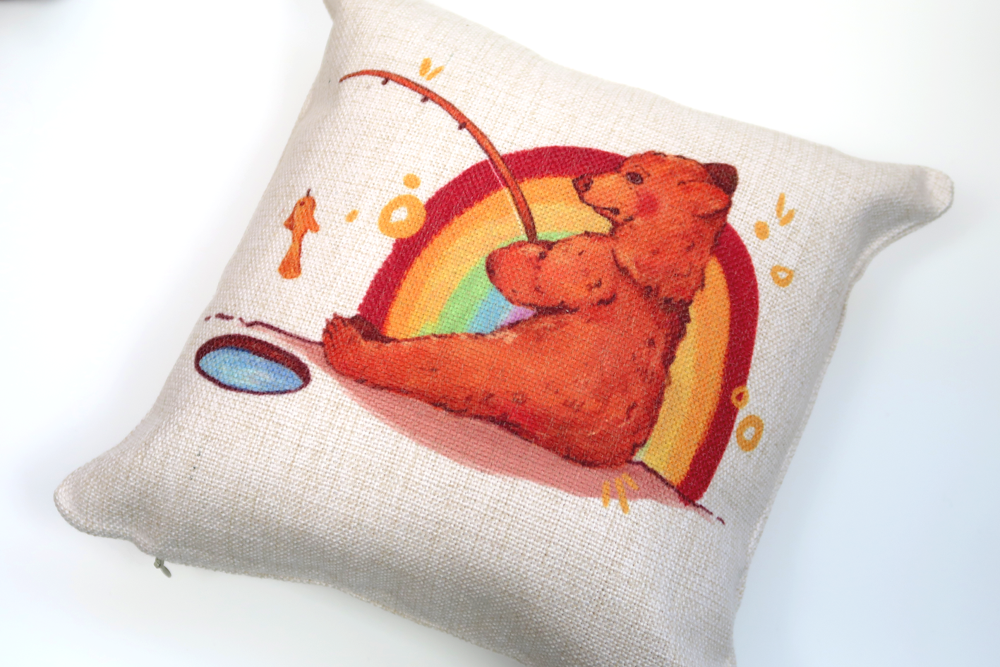 Rainbow Bear Cushion