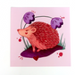 Hedgehog Square 210mm Print