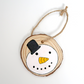 Reindeer or Snowman Wooden Slice Bauble