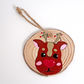 Reindeer or Snowman Wooden Slice Bauble