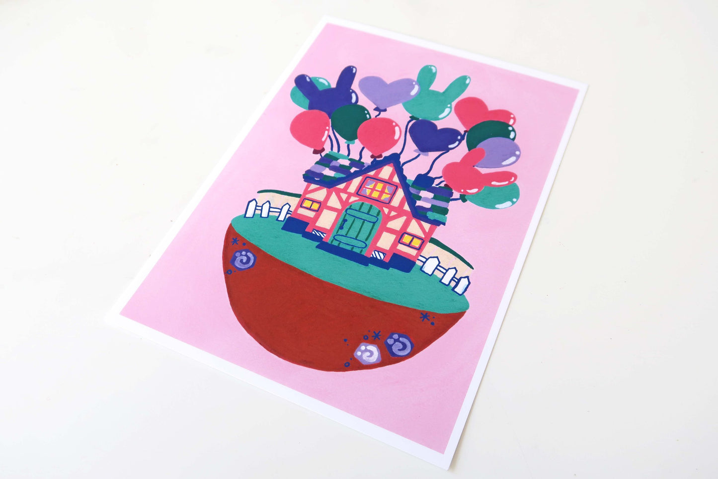 Balloon Nook A5 Print (Animal Crossing inspired)