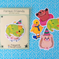 Forest Friends Vinyl Sticker Set (Pack of 4)