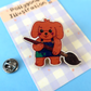 Artie Dog Wooden Pin