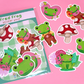 Fred Frog Vinyl Sticker Set (Pack of 7)