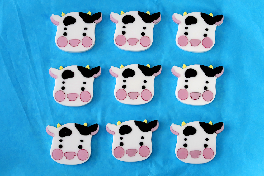 Acrylic Cow Badge