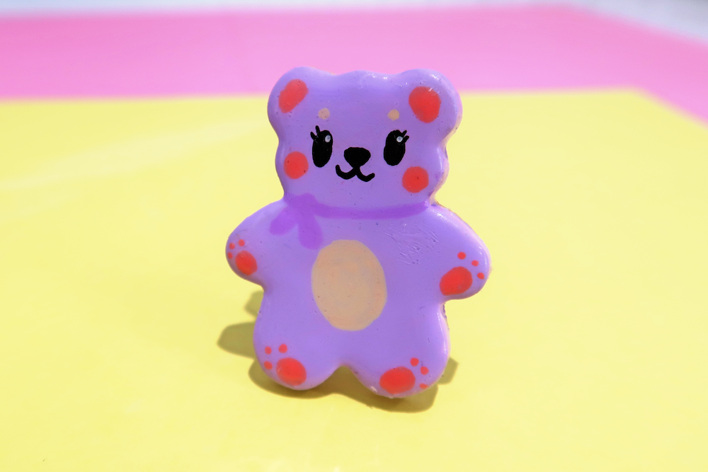 Handmade Clay Bear Badge Mystery Box Surprise